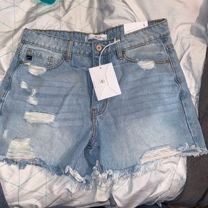 KanCan distressed shorts